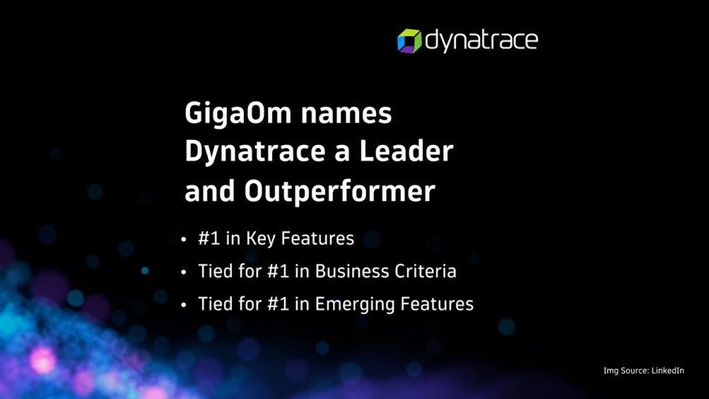 Dynatrace Named a Leader and an Outperformer for the Second Consecutive Year