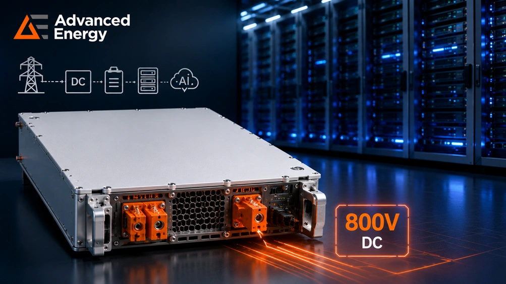 Advanced Energy Introduces 800 V DC Converters for Next-Generation AI Data Centers