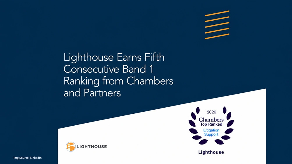 Lighthouse Earns Fifth Consecutive Band 1 Ranking from Chambers and Partners
