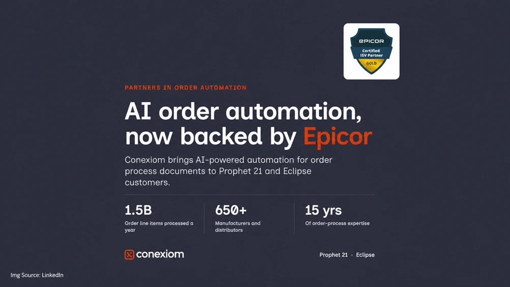 Conexiom Expands Strategic Partnership With Epicor