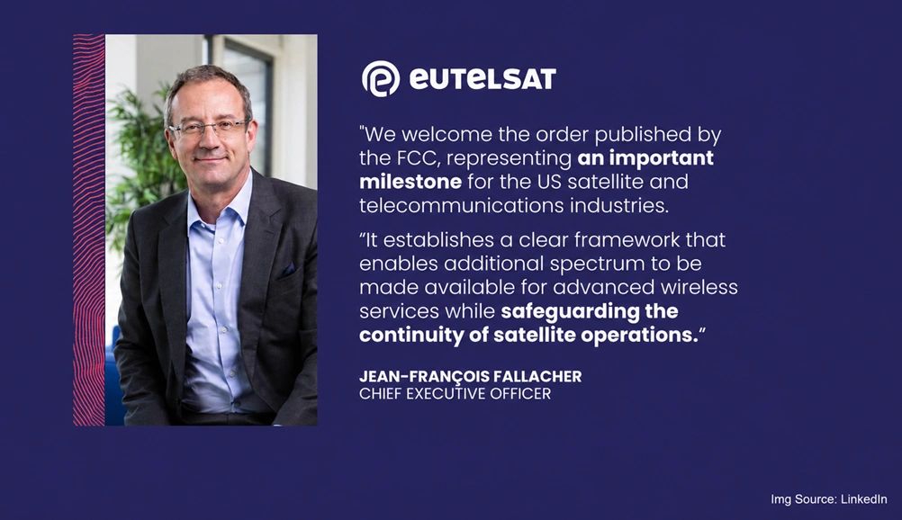 Eutelsat Welcomes FCC’s Order Establishing the Framework for the Upper C-Band Transition in the United States