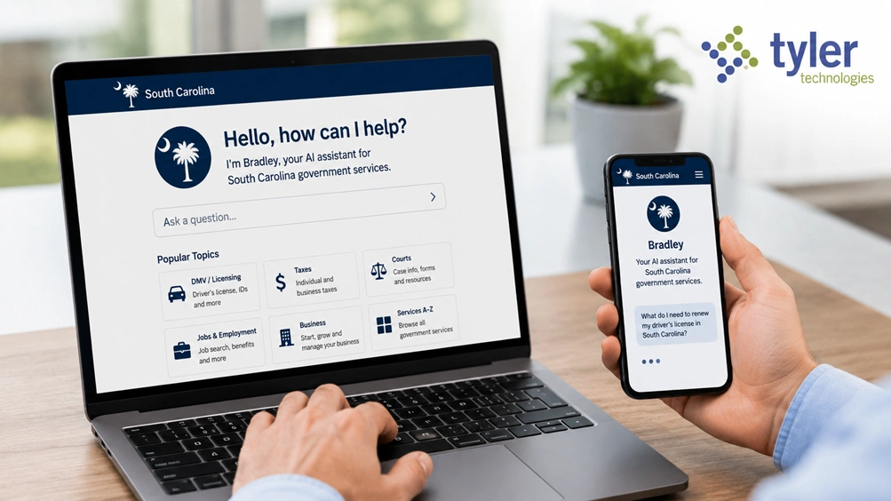 South Carolina Expands Access to Government Services with Tyler Technologies’ Resident AI Assistant